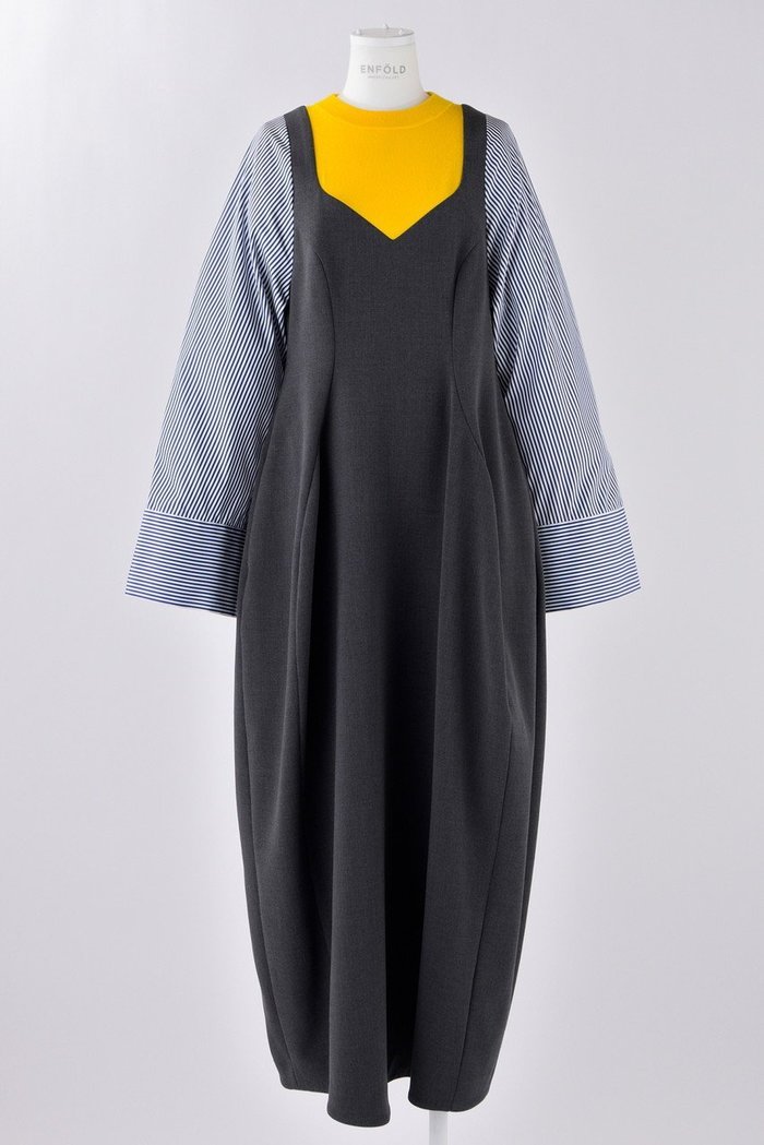 【エンフォルド/ENFOLD】のダブルクロス Triple Docking DRS/ドレス インテリア・キッズ・メンズ・レディースファッション・服の通販 founy(ファニー) https://founy.com/ ファッション Fashion レディースファッション Fashion for Women ワンピース Dresses フォーマル・パーティードレス・結婚式用ドレス Elegant & Casual Dresses チュニック Tunic Tops & Dresses ダブル Double, Double-Breasted チュニック Tunic, Long Top ドッキング Docking, Mixed Material ドレス Dress, One-Piece フレア Flare, Flared ミックス Mix, Mixed Style リラックス Relax, Relaxed Fit ロング Long, Long-Length |ID: prp329100004230844 ipo3291000000035062468