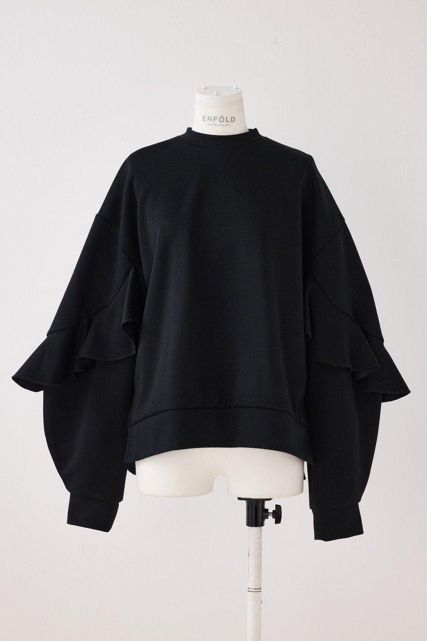 【エンフォルド/ENFOLD】のダンボール ラッフルスリーブP.O/プルオーバー 人気、トレンドファッション・服の通販 founy(ファニー) 　ファッション　Fashion　レディースファッション　Fashion for Women　トップス・カットソー　Cut & Sew Tops　ニット　Knit Tops & Sweaters　カジュアルプルオーバー・ニットトップス　Pullovers & Knit Tops / Casual Pullovers　コレクション　Collection, Seasonal Line　シンプル　Simple, Minimal　バランス　Balance, Style Balance　フリル　Frill, Ruffle　 other-1|ID: prp329100004230847 ipo3291000000032966370