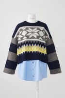 【エンフォルド/ENFOLD】のMALIA Mix Knit P.O/プルオーバー 人気、トレンドファッション・服の通販 founy(ファニー) ファッション Fashion レディースファッション WOMEN トップス・カットソー Tops/Tshirt ニット Knit Tops プルオーバー Pullover ドッキング Docking ミックス Mix 冬 Winter NEW・新作・新着・新入荷 New Arrivals |ID:prp329100004230848