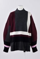 【エンフォルド/ENFOLD】のカラーブロックコンビ P.O/プルオーバー 人気、トレンドファッション・服の通販 founy(ファニー) ファッション Fashion レディースファッション Fashion for Women トップス・カットソー Cut & Sew Tops ニット Knit Tops & Sweaters カジュアルプルオーバー・ニットトップス Pullovers & Knit Tops / Casual Pullovers コンビ Combo, Combination Style タフタ Taffeta, Structured Fabric ドッキング Docking, Mixed Material ドレス Dress, One-Piece ブロック Block, Solid Block Pattern thumbnail ボルドー|ID: prp329100004230850 ipo3291000000036098322