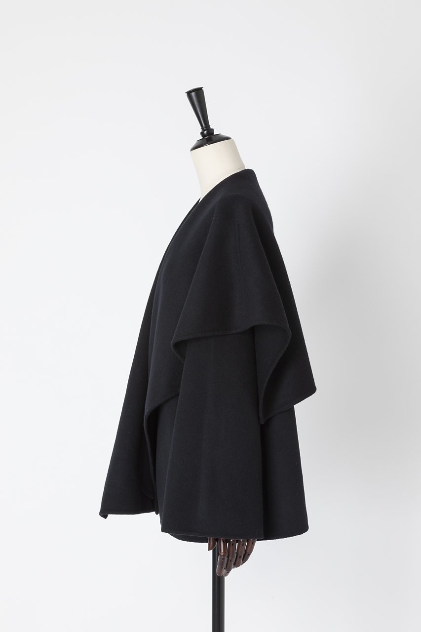【オーヴィル/EAUVIRE】のケープカラーコート 人気、トレンドファッション・服の通販 founy(ファニー) 　ファッション　Fashion　レディースファッション　Fashion for Women　アウター　Coat / Outerwear Collection　コート・ロングコート・ピーコート　Long Coats, Peacoats & More　なめらか　Smooth, Silky Texture　アシンメトリー　Asymmetrical Style　ショート　Short, Short Length　ヘムライン　Hemline, Bottom Cut　エレガント 上品　Elegant　other-2|ID: prp329100004230860 ipo3291000000035862289