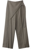 【オーヴィル/EAUVIRE】のフロントラップトラウザーズ 人気、トレンドファッション・服の通販 founy(ファニー) ファッション Fashion レディースファッション Fashion for Women パンツ Pants & Trousers イタリア Italy ストレッチ Stretch, Stretchy Fabric ストレート Straight, Straight Cut メタル Metal, Metal Parts メンズ Men's, Menswear ラップ Wrap, Wrap Design thumbnail カーキ|ID: prp329100004230861 ipo3291000000032932914