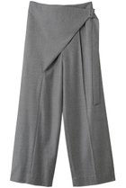 【オーヴィル/EAUVIRE】のフロントラップトラウザーズ 人気、トレンドファッション・服の通販 founy(ファニー) ファッション Fashion レディースファッション Fashion for Women パンツ Pants & Trousers イタリア Italy ストレッチ Stretch, Stretchy Fabric ストレート Straight, Straight Cut メタル Metal, Metal Parts メンズ Men's, Menswear ラップ Wrap, Wrap Design thumbnail グレー|ID: prp329100004230861 ipo3291000000032932921