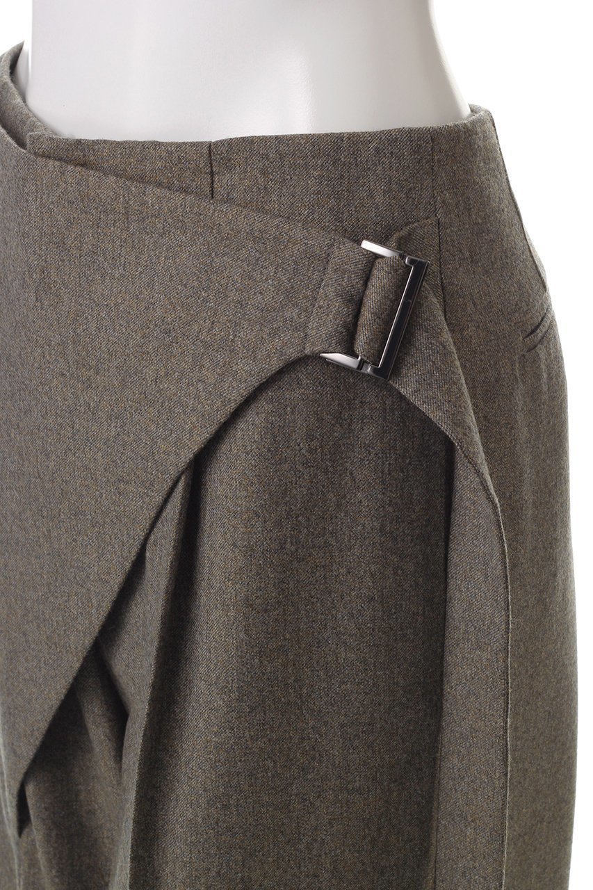 【オーヴィル/EAUVIRE】のフロントラップトラウザーズ 人気、トレンドファッション・服の通販 founy(ファニー) 　ファッション　Fashion　レディースファッション　Fashion for Women　パンツ　Pants & Trousers　イタリア　Italy　ストレッチ　Stretch, Stretchy Fabric　ストレート　Straight, Straight Cut　メタル　Metal, Metal Parts　メンズ　Men's, Menswear　ラップ　Wrap, Wrap Design　other-5|ID: prp329100004230861 ipo3291000000032932950
