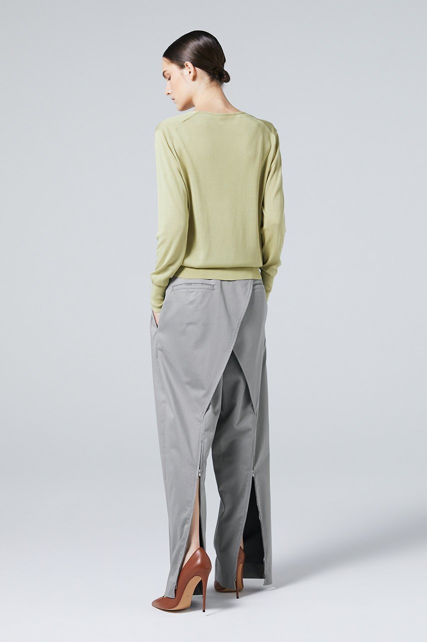 【オーヴィル/EAUVIRE】のクロスバックトラウザーズ 人気、トレンドファッション・服の通販 founy(ファニー) 　ファッション　Fashion　レディースファッション　Fashion for Women　パンツ　Pants & Trousers　バッグ　Bags　なめらか　Smooth, Silky Texture　イタリア　Italy　サテン　Satin, Glossy Fabric　ストレッチ　Stretch, Stretchy Fabric　ストレート　Straight, Straight Cut　スリット　Slit, Slit Detail　ヴィンテージ　Vintage Style　other-7|ID: prp329100004230862 ipo3291000000032933037