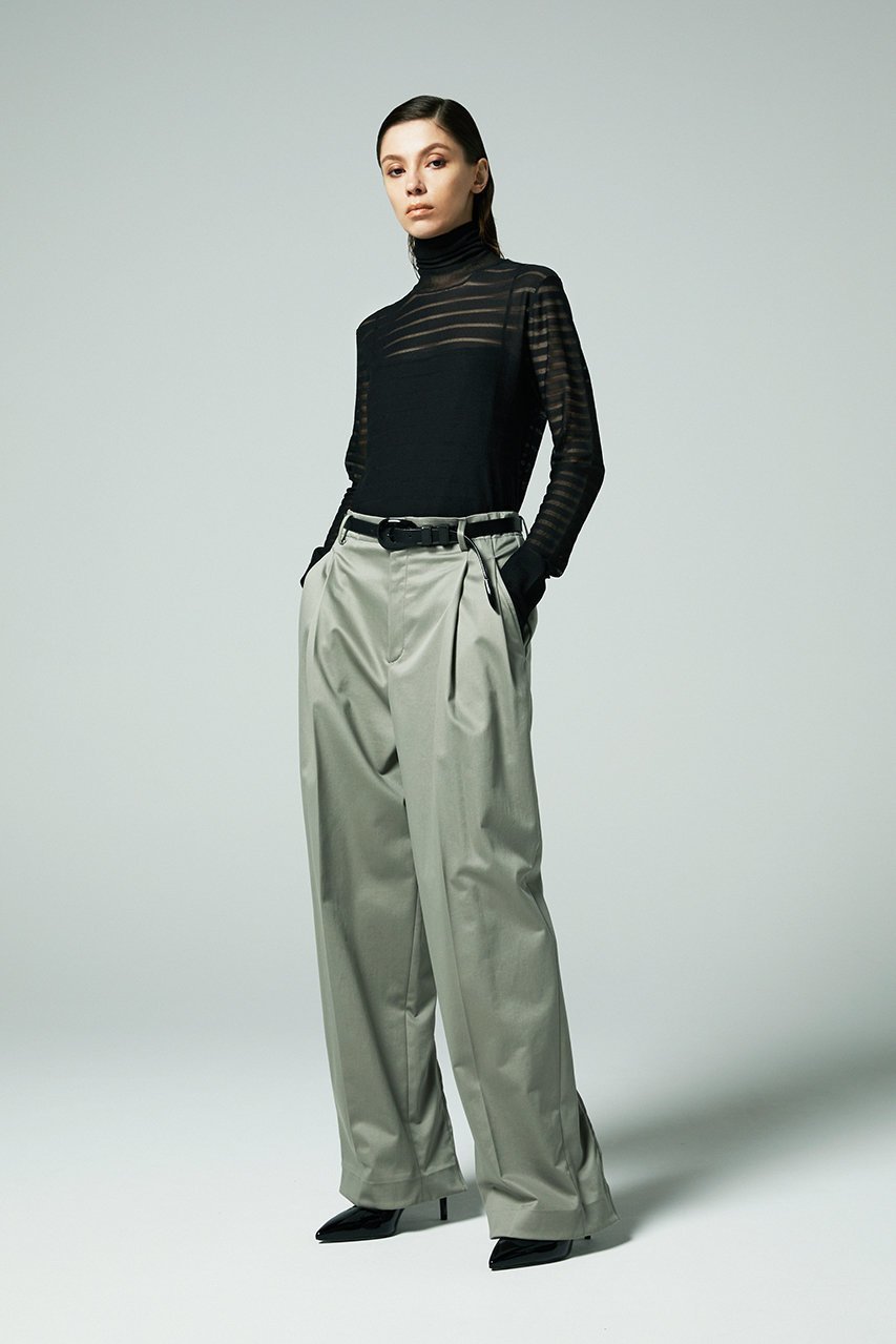 【オーヴィル/EAUVIRE】のクロスバックトラウザーズ 人気、トレンドファッション・服の通販 founy(ファニー) 　ファッション　Fashion　レディースファッション　Fashion for Women　パンツ　Pants & Trousers　バッグ　Bags　なめらか　Smooth, Silky Texture　イタリア　Italy　サテン　Satin, Glossy Fabric　ストレッチ　Stretch, Stretchy Fabric　ストレート　Straight, Straight Cut　スリット　Slit, Slit Detail　ヴィンテージ　Vintage Style　other-7|ID: prp329100004230862 ipo3291000000035663177