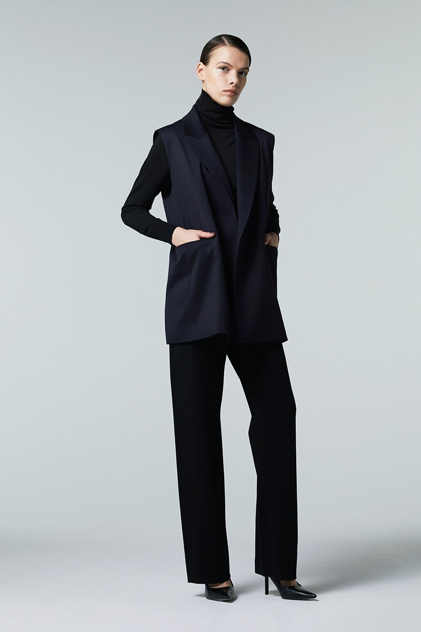 【オーヴィル/EAUVIRE】のシルエットパンツ 人気、トレンドファッション・服の通販 founy(ファニー) 　ファッション　Fashion　レディースファッション　Fashion for Women　パンツ　Pants & Trousers　なめらか　Smooth, Silky Texture　カッティング　Cutting Detail　ストレッチ　Stretch, Stretchy Fabric　ミックス　Mix, Mixed Style　ミラノリブ　Milano Rib, Milano Stitch　other-8|ID: prp329100004230864 ipo3291000000032933199