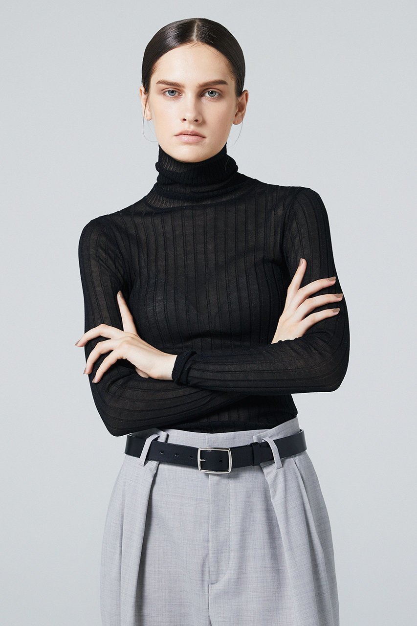 【オーヴィル/EAUVIRE】のシアーラメタートルネックプルオーバー 人気、トレンドファッション・服の通販 founy(ファニー) 　ファッション　Fashion　レディースファッション　Fashion for Women　トップス・カットソー　Cut & Sew Tops　ニット　Knit Tops & Sweaters　カジュアルプルオーバー・ニットトップス　Pullovers & Knit Tops / Casual Pullovers　タートルネック・ハイネックトップス　Turtlenecks & High-Neck Tops　イタリア　Italy　シアー　Sheer, See-Through　タートルネック　Turtleneck, High Neck　ワイドリブ　Wide Rib, Wide Ribbed Knit　エレガント 上品　Elegant　other-8|ID: prp329100004230867 ipo3291000000032964403