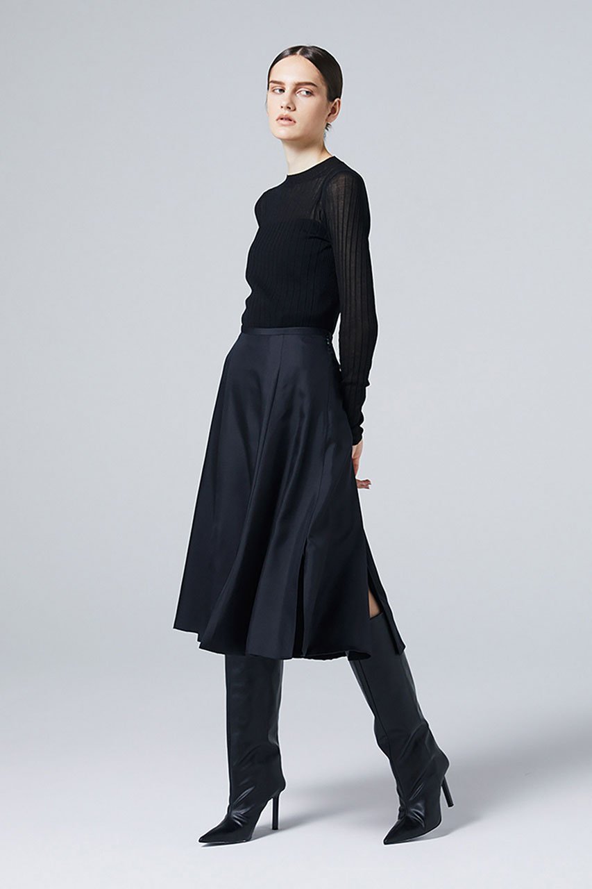 【オーヴィル/EAUVIRE】のシアーラメクルーネックプルオーバー 人気、トレンドファッション・服の通販 founy(ファニー) 　ファッション　Fashion　レディースファッション　WOMEN　トップス・カットソー　Tops/Tshirt　ニット　Knit Tops　プルオーバー　Pullover　イタリア　Italy　シアー　Sheer　ワイドリブ　Wide Rib　エレガント 上品　Elegant　other-4|ID: prp329100004230868 ipo3291000000031382510