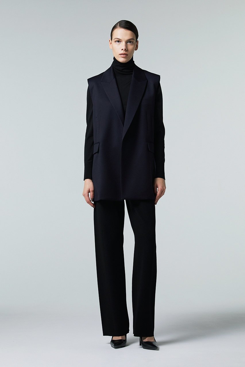 【オーヴィル/EAUVIRE】のピークドラペルジレ 人気、トレンドファッション・服の通販 founy(ファニー) 　ファッション　Fashion　レディースファッション　WOMEN　アウター　Coat Outerwear　ジャケット　Jackets　ジャケット　Jacket　ストレッチ　Stretch　フォーマル　Formal　フロント　Front　ベスト　Vest　ポケット　Pocket　メンズ　Mens　日本製　Made In Japan　other-8|ID: prp329100004230869 ipo3291000000032151081