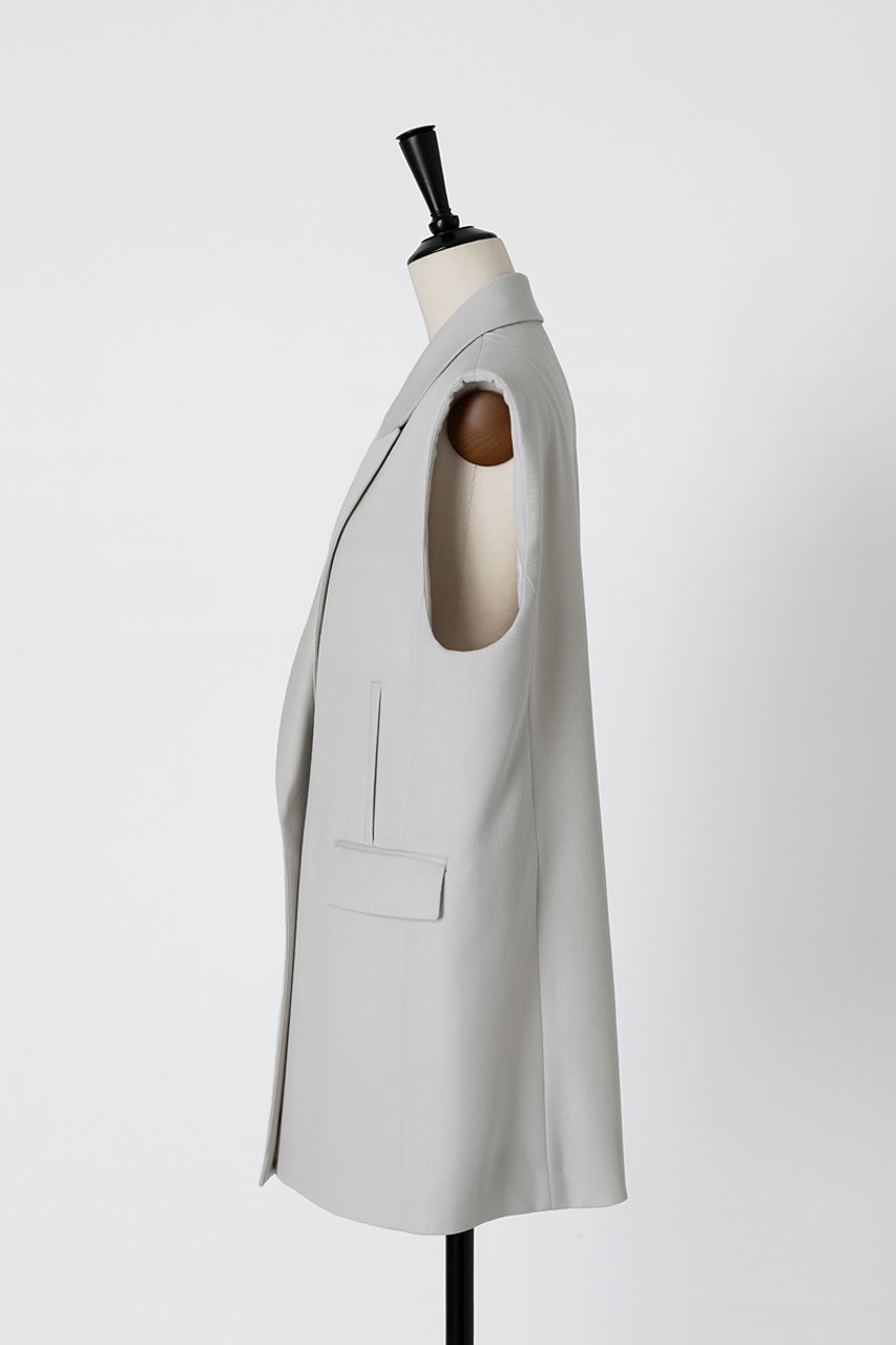 【オーヴィル/EAUVIRE】のピークドラペルジレ 人気、トレンドファッション・服の通販 founy(ファニー) 　ファッション　Fashion　レディースファッション　Fashion for Women　アウター　Coat / Outerwear Collection　レディースジャケット・軽アウター　Jackets　ジャケット　Jacket, Outerwear　ストレッチ　Stretch, Stretchy Fabric　フォーマル　Formal, Dressy　フロント　Front, Front Design　ベスト　Vest, Waistcoat　ポケット　Pocket, Pocket Detail　メンズ　Men's, Menswear　日本製　Made In Japan　other-2|ID: prp329100004230869 ipo3291000000032942161