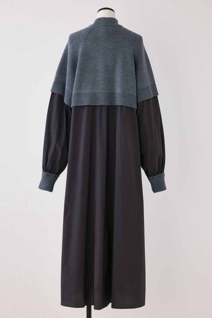 【ナゴンスタンス/nagonstans】のKnit Combi DRS/ドレス 人気、トレンドファッション・服の通販 founy(ファニー) 　ファッション　Fashion　レディースファッション　Fashion for Women　ワンピース　Dresses　フォーマル・パーティードレス・結婚式用ドレス　Elegant & Casual Dresses　チュニック　Tunic Tops & Dresses　コンビ　Combo, Combination Style　チュニック　Tunic, Long Top　ドレス　Dress, One-Piece　ドレープ　Drape, Draping Fabric　パターン　Pattern, Design Print　ロング　Long, Long-Length　other-3|ID: prp329100004230880 ipo3291000000032889299