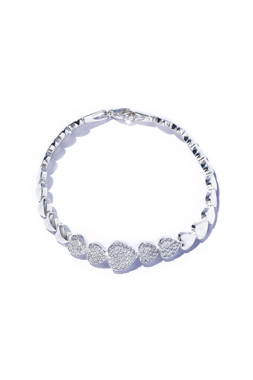 【クイップ クエイント/quip queint】のglister heart ブレスレット インテリア・キッズ・メンズ・レディースファッション・服の通販 founy(ファニー) 　ファッション　Fashion　レディースファッション　Fashion for Women　ジュエリー　Jewelry　チェーン＆カフブレスレット　Cuff & Chain Bracelets　バングル・カフブレスレット　Bangles & Cuff Bracelets　シルバー　Silver, Metallic Silver　ストーン　Stone, Gem-Like　ブレスレット　Bracelet, Wristband　リュクス　Luxury, Elegant, High-End, Chic　シルバー|ID: prp329100004230882 ipo3291000000035755756