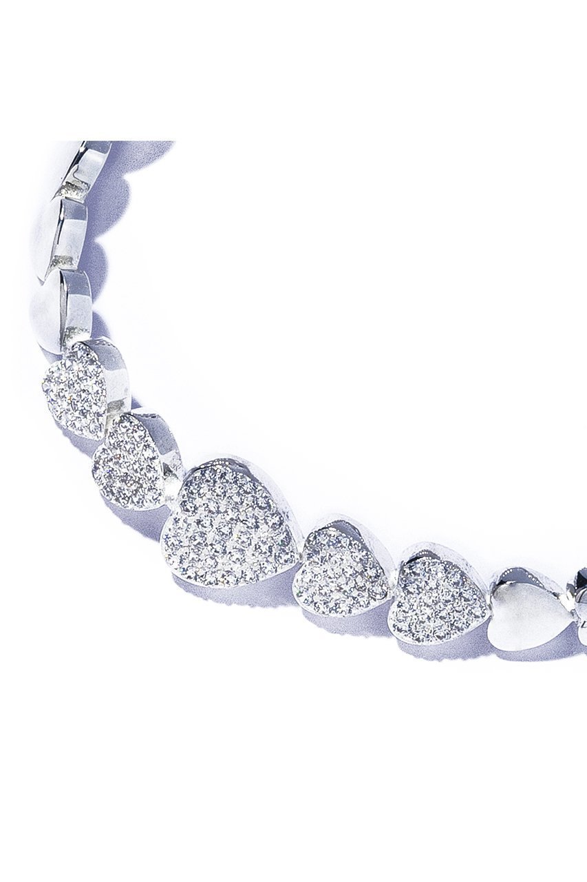 【クイップ クエイント/quip queint】のglister heart ブレスレット 人気、トレンドファッション・服の通販 founy(ファニー) 　ファッション　Fashion　レディースファッション　Fashion for Women　ジュエリー　Jewelry　チェーン＆カフブレスレット　Cuff & Chain Bracelets　バングル・カフブレスレット　Bangles & Cuff Bracelets　シルバー　Silver, Metallic Silver　ストーン　Stone, Gem-Like　ブレスレット　Bracelet, Wristband　リュクス　Luxury, Elegant, High-End, Chic　other-3|ID: prp329100004230882 ipo3291000000035755758