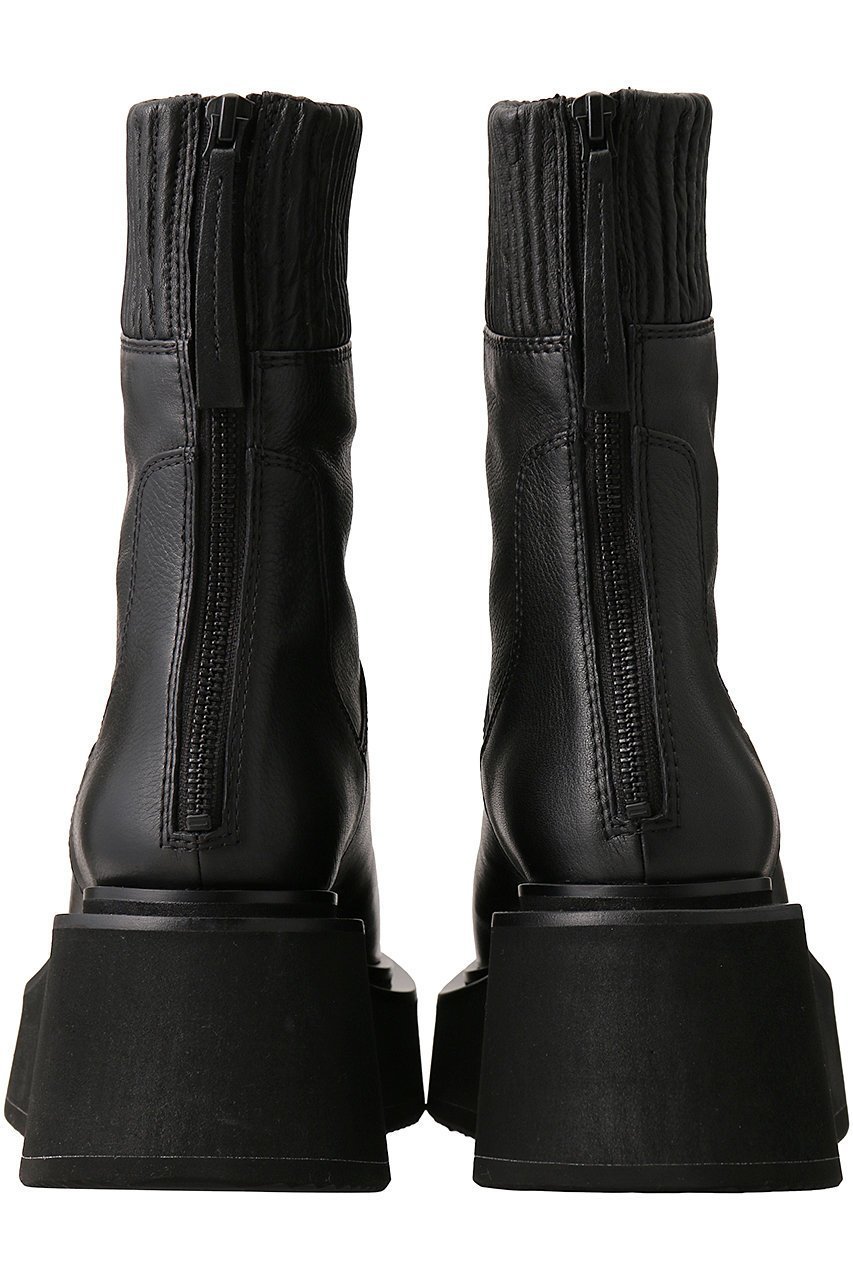 【ピアッカセッテ/ph7+】のポインテッドトウ厚底ショートブーツ 人気、トレンドファッション・服の通販 founy(ファニー) ファッション Fashion レディースファッション Fashion for Women ショート Short, Short Length ストライプ Stripe, Striped Pattern ドッキング Docking, Mixed Material 厚底 Platform Shoes other-4|ID: prp329100004230893 ipo3291000000032872176