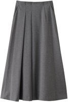 【マノフ/MANOF】のDOUBLE TUCK FLARE SKIRT スカート 人気、トレンドファッション・服の通販 founy(ファニー) ファッション Fashion レディースファッション WOMEN スカート Skirt ロングスカート Long Skirt アシンメトリー Asymmetry ドレープ Drape フレア Flare ロング Long エレガント 上品 Elegant |ID:prp329100004230904