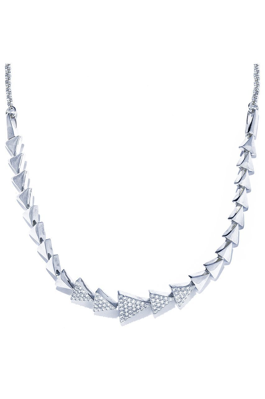 【クイップ クエイント/quip queint】のglister triangle ネックレス インテリア・キッズ・メンズ・レディースファッション・服の通販 founy(ファニー) ファッション Fashion レディースファッション Fashion for Women ジュエリー Jewelry ネックレス Necklaces & Pendants シルバー Silver, Metallic Silver ジャケット Jacket, Outerwear ストーン Stone, Gem-Like ネックレス Necklace, Pendant Necklace モチーフ Motif, Design Theme リュクス Luxury, Elegant, High-End, Chic シルバー|ID: prp329100004230933 ipo3291000000035449476