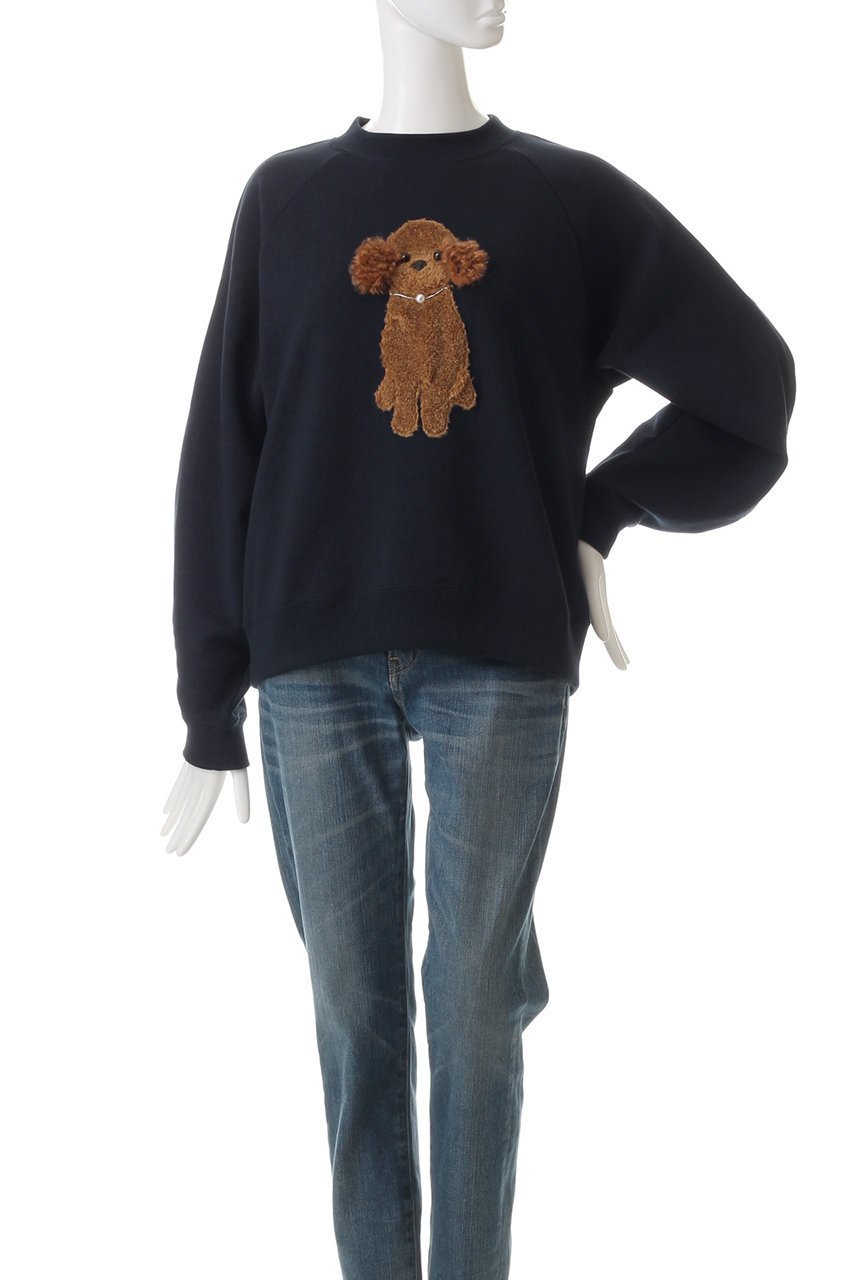 【ミュベール/MUVEIL】の【ELLE SHOP 限定】トイプードルボリュームスリーブスウェット 人気、トレンドファッション・服の通販 founy(ファニー) 　ファッション　Fashion　レディースファッション　WOMEN　トップス・カットソー　Tops/Tshirt　シャツ/ブラウス　Shirts/Blouses　パーカ　Sweats　ロング / Tシャツ　T-Shirts　スウェット　Sweat　カットソー　Cut and Sewn　ボリュームスリーブ / フリル袖　Volume Sleeve　コンパクト　Compact　スリーブ　Sleeve　バルーン　Balloon　パール　Pearl　エレガント 上品　Elegant　別注　Special Order　吸水　Water Absorption　other-2|ID: prp329100004231818 ipo3291000000031381907