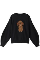 【ミュベール/MUVEIL】の【ELLE SHOP 限定】トイプードルボリュームスリーブスウェット 人気、トレンドファッション・服の通販 founy(ファニー) ファッション Fashion レディースファッション Fashion for Women トップス・カットソー Cut & Sew Tops シャツ・ブラウス・オフィスカジュアル Elegant Blouses & Button-Ups レディースパーカー・カジュアルフーディー Casual Hoodies & Sweatshirts ロングTシャツ・Tシャツ Longline T-Shirts & Tees スウェット・クルーネックトップス Sweatshirts & Crewnecks / Relaxed Fit Sweat Tops カットソー・ベーシックTシャツ Cut-and-Sewn Tops / Stretch Tees & Basics ボリューム袖・フリルスリーブブラウス Voluminous & Ruffle Sleeves / Puffy Sleeve Tops コンパクト Compact, Small Size スリーブ Sleeve, Long Sleeve / Short Sleeve バルーン Balloon, Balloon Silhouette パール Pearl, Pearl Accent エレガント 上品 Elegant 別注 Limited Edition, Custom Order 吸水 Absorbent, Quick-Dry thumbnail ブラック|ID: prp329100004231818 ipo3291000000032852211