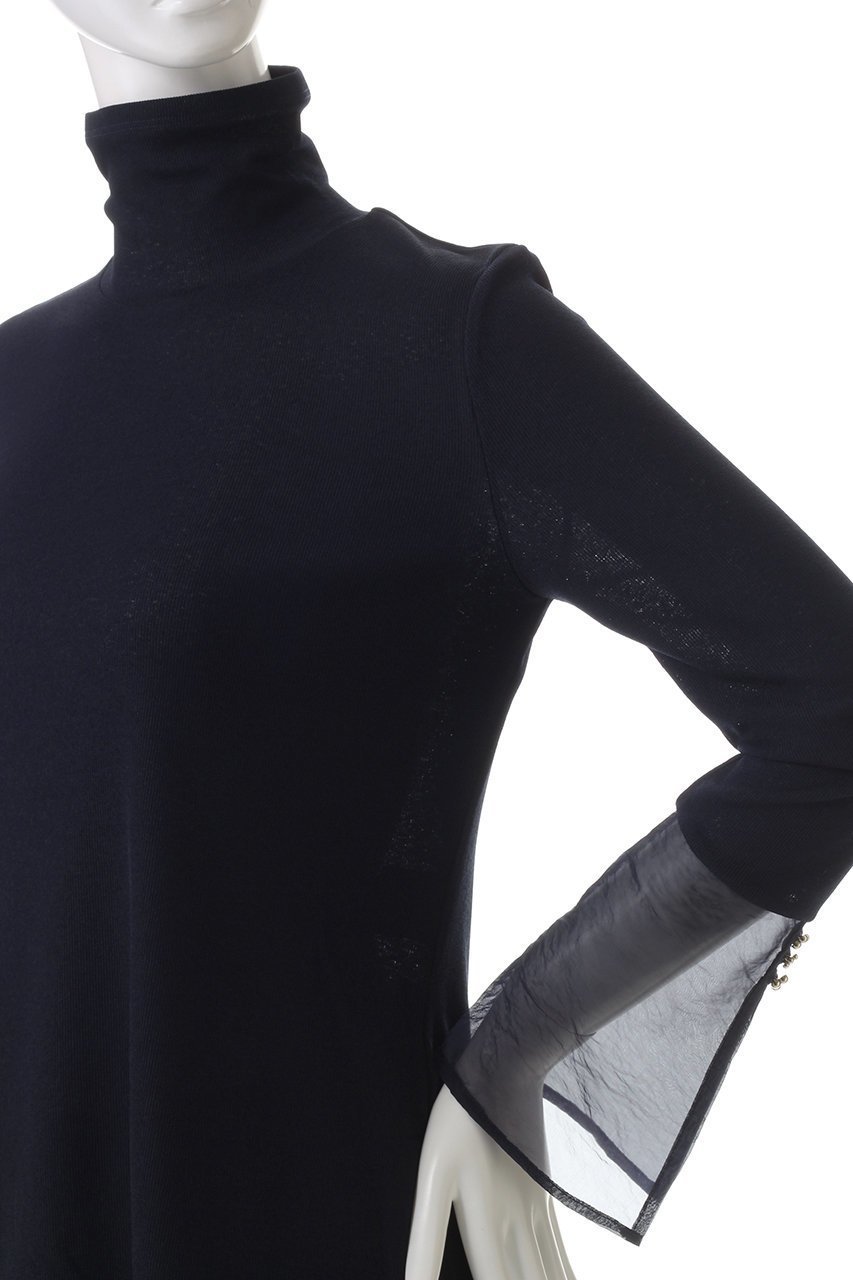 【ランバン オン ブルー/LANVIN en Bleu】のシアーコンビカフスカットソー 人気、トレンドファッション・服の通販 founy(ファニー) ファッション Fashion レディースファッション Fashion for Women トップス・カットソー Cut & Sew Tops シャツ・ブラウス・オフィスカジュアル Elegant Blouses & Button-Ups ロングTシャツ・Tシャツ Longline T-Shirts & Tees カットソー・ベーシックTシャツ Cut-and-Sewn Tops / Stretch Tees & Basics おすすめ Recommended / Our Picks カフス Cuff Design シアー Sheer, See-Through シンプル Simple, Minimal ジャケット Jacket, Outerwear スリーブ Sleeve, Long Sleeve / Short Sleeve ドッキング Docking, Mixed Material ロング Long, Long-Length other-5|ID: prp329100004231843 ipo3291000000032890093