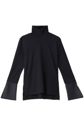 【ランバン オン ブルー/LANVIN en Bleu】 シアーコンビカフスカットソー人気、トレンドファッション・服の通販 founy(ファニー) ファッション Fashion レディースファッション Fashion for Women トップス・カットソー Cut & Sew Tops シャツ・ブラウス・オフィスカジュアル Elegant Blouses & Button-Ups ロングTシャツ・Tシャツ Longline T-Shirts & Tees カットソー・ベーシックTシャツ Cut-and-Sewn Tops / Stretch Tees & Basics おすすめ Recommended / Our Picks カフス Cuff Design シアー Sheer, See-Through シンプル Simple, Minimal ジャケット Jacket, Outerwear スリーブ Sleeve, Long Sleeve / Short Sleeve ドッキング Docking, Mixed Material ロング Long, Long-Length |ID:prp329100004231843