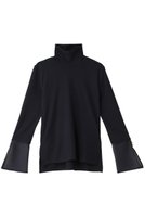 【ランバン オン ブルー/LANVIN en Bleu】のシアーコンビカフスカットソー 人気、トレンドファッション・服の通販 founy(ファニー) ファッション Fashion レディースファッション Fashion for Women トップス・カットソー Cut & Sew Tops シャツ・ブラウス・オフィスカジュアル Elegant Blouses & Button-Ups ロングTシャツ・Tシャツ Longline T-Shirts & Tees カットソー・ベーシックTシャツ Cut-and-Sewn Tops / Stretch Tees & Basics おすすめ Recommended / Our Picks カフス Cuff Design シアー Sheer, See-Through シンプル Simple, Minimal ジャケット Jacket, Outerwear スリーブ Sleeve, Long Sleeve / Short Sleeve ドッキング Docking, Mixed Material ロング Long, Long-Length |ID:prp329100004231843