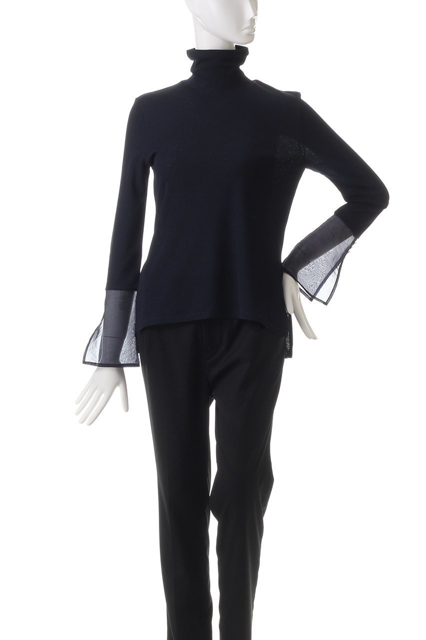 【ランバン オン ブルー/LANVIN en Bleu】のシアーコンビカフスカットソー 人気、トレンドファッション・服の通販 founy(ファニー) ファッション Fashion レディースファッション Fashion for Women トップス・カットソー Cut & Sew Tops シャツ・ブラウス・オフィスカジュアル Elegant Blouses & Button-Ups ロングTシャツ・Tシャツ Longline T-Shirts & Tees カットソー・ベーシックTシャツ Cut-and-Sewn Tops / Stretch Tees & Basics おすすめ Recommended / Our Picks カフス Cuff Design シアー Sheer, See-Through シンプル Simple, Minimal ジャケット Jacket, Outerwear スリーブ Sleeve, Long Sleeve / Short Sleeve ドッキング Docking, Mixed Material ロング Long, Long-Length other-2|ID: prp329100004231843 ipo3291000000035892070