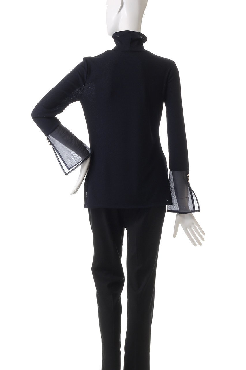 【ランバン オン ブルー/LANVIN en Bleu】のシアーコンビカフスカットソー 人気、トレンドファッション・服の通販 founy(ファニー) ファッション Fashion レディースファッション Fashion for Women トップス・カットソー Cut & Sew Tops シャツ・ブラウス・オフィスカジュアル Elegant Blouses & Button-Ups ロングTシャツ・Tシャツ Longline T-Shirts & Tees カットソー・ベーシックTシャツ Cut-and-Sewn Tops / Stretch Tees & Basics おすすめ Recommended / Our Picks カフス Cuff Design シアー Sheer, See-Through シンプル Simple, Minimal ジャケット Jacket, Outerwear スリーブ Sleeve, Long Sleeve / Short Sleeve ドッキング Docking, Mixed Material ロング Long, Long-Length other-4|ID: prp329100004231843 ipo3291000000035892072