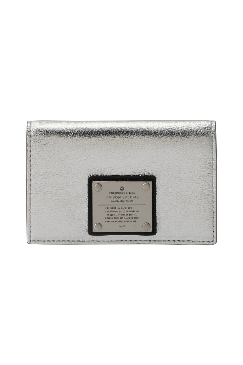 【メゾンスペシャル/MAISON SPECIAL】の【UNISEX】名刺入れ メタルプレートつき インテリア・キッズ・メンズ・レディースファッション・服の通販 founy(ファニー) ファッション Fashion レディースファッション Fashion for Women ミニ財布・二つ折り財布 Wallets & Card Cases カードケース/名刺入れ Card Holders & Business Cases ユニセックス Unisex, Genderless おすすめ Recommended / Our Picks なめらか Smooth, Silky Texture ギフト プレゼント Gift / Present フロント Front, Front Design プレート Plate, Dish ポケット Pocket, Pocket Detail メタル Metal, Metal Parts エレガント 上品 Elegant 財布 Wallet, Purse SLV(シルバー)|ID: prp329100004231848 ipo3291000000032790042