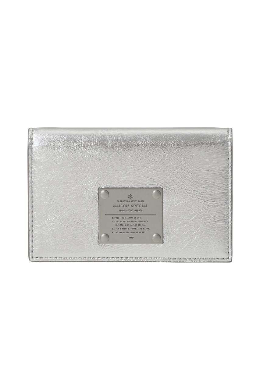 【メゾンスペシャル/MAISON SPECIAL】の【UNISEX】名刺入れ メタルプレートつき インテリア・キッズ・メンズ・レディースファッション・服の通販 founy(ファニー) 　ファッション　Fashion　レディースファッション　Fashion for Women　ミニ財布・二つ折り財布　Wallets & Card Cases　カードケース/名刺入れ　Card Holders & Business Cases　ユニセックス　Unisex, Genderless　おすすめ　Recommended / Our Picks　なめらか　Smooth, Silky Texture　ギフト プレゼント　Gift / Present　フロント　Front, Front Design　プレート　Plate, Dish　ポケット　Pocket, Pocket Detail　メタル　Metal, Metal Parts　エレガント 上品　Elegant　財布　Wallet, Purse　SLV(シルバー)|ID: prp329100004231848 ipo3291000000035487210