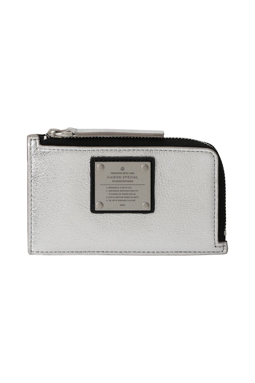 【メゾンスペシャル/MAISON SPECIAL】の【UNISEX】フラグメントケース メタルプレートつき インテリア・キッズ・メンズ・レディースファッション・服の通販 founy(ファニー) 　ファッション　Fashion　レディースファッション　Fashion for Women　ミニ財布・二つ折り財布　Wallets & Card Cases　ユニセックス　Unisex, Genderless　おすすめ　Recommended / Our Picks　ギフト プレゼント　Gift / Present　コイン　Coin, Coin Design　スリム　Slim, Slim Fit　トラベル　Travel, Travel Gear　フロント　Front, Front Design　プレート　Plate, Dish　ポケット　Pocket, Pocket Detail　メタル　Metal, Metal Parts　財布　Wallet, Purse　SLV(シルバー)|ID: prp329100004231849 ipo3291000000036119096