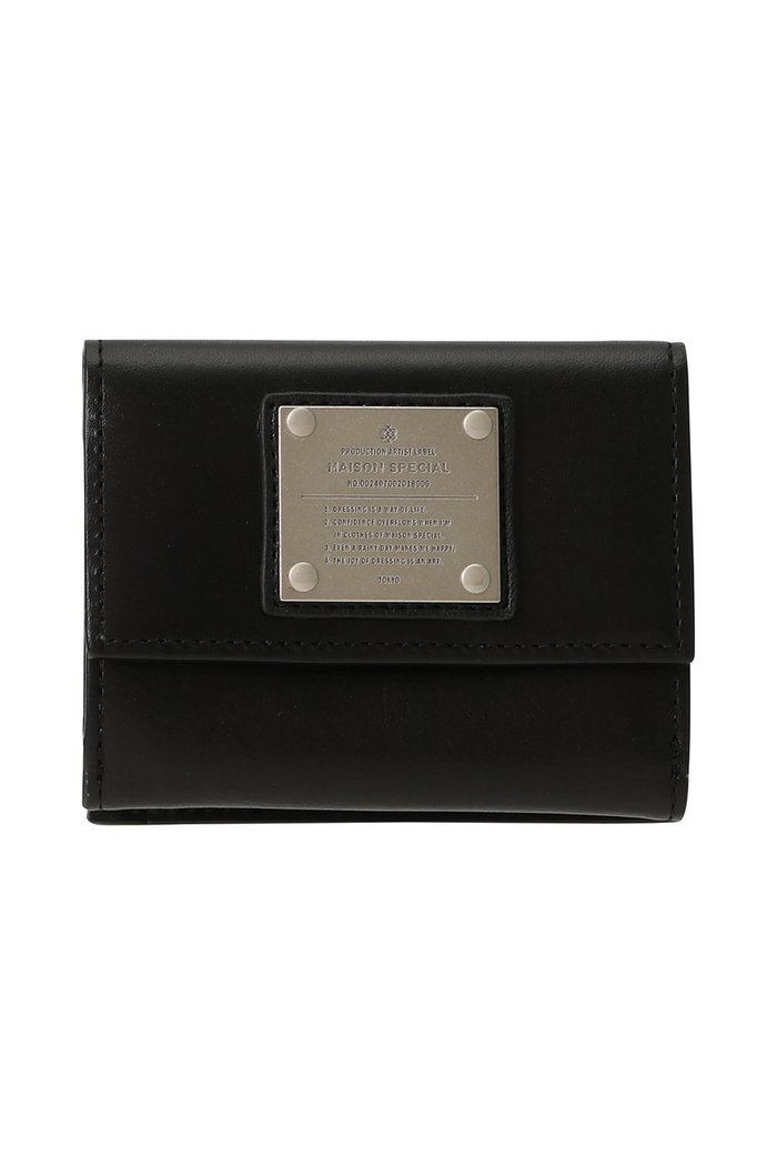 【メゾンスペシャル/MAISON SPECIAL】の【UNISEX】三つ折りウォレット メタルプレートつき インテリア・キッズ・メンズ・レディースファッション・服の通販 founy(ファニー) https://founy.com/ ファッション Fashion レディースファッション Fashion for Women ミニ財布・二つ折り財布 Wallets & Card Cases ユニセックス Unisex, Genderless おすすめ Recommended / Our Picks なめらか Smooth, Silky Texture ウォレット Wallet ギフト プレゼント Gift / Present コンパクト Compact, Small Size シンプル Simple, Minimal フロント Front, Front Design プレート Plate, Dish ポケット Pocket, Pocket Detail メタル Metal, Metal Parts エレガント 上品 Elegant 再入荷 Restock / Back in Stock 財布 Wallet, Purse |ID: prp329100004231850 ipo3291000000036467273