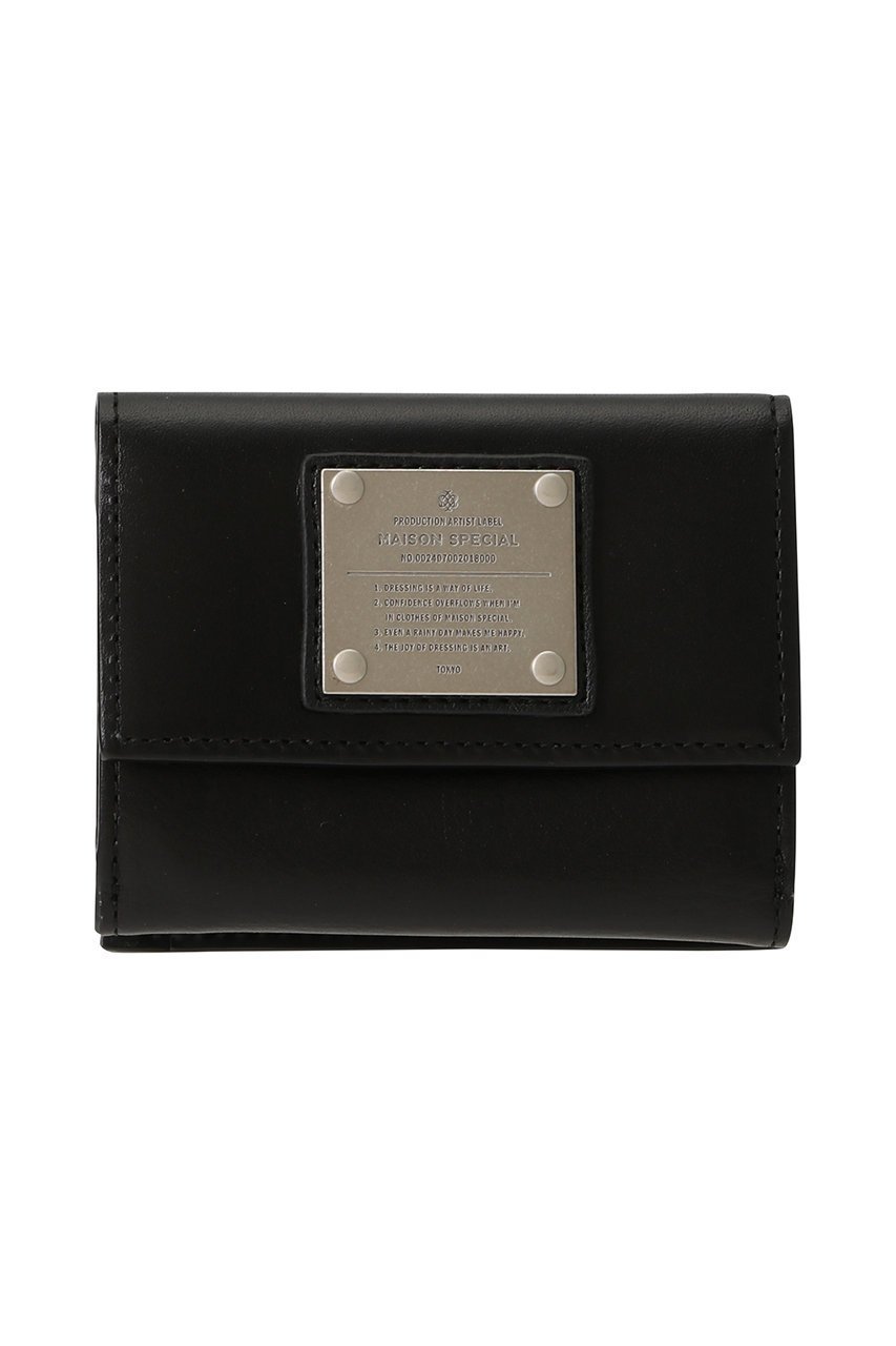 【メゾンスペシャル/MAISON SPECIAL】の【UNISEX】三つ折りウォレット メタルプレートつき 人気、トレンドファッション・服の通販 founy(ファニー) 　ファッション　Fashion　レディースファッション　Fashion for Women　ミニ財布・二つ折り財布　Wallets & Card Cases　ユニセックス　Unisex, Genderless　おすすめ　Recommended / Our Picks　なめらか　Smooth, Silky Texture　ウォレット　Wallet　ギフト プレゼント　Gift / Present　コンパクト　Compact, Small Size　シンプル　Simple, Minimal　フロント　Front, Front Design　プレート　Plate, Dish　ポケット　Pocket, Pocket Detail　メタル　Metal, Metal Parts　エレガント 上品　Elegant　財布　Wallet, Purse　 other-1|ID: prp329100004231850 ipo3291000000036467273