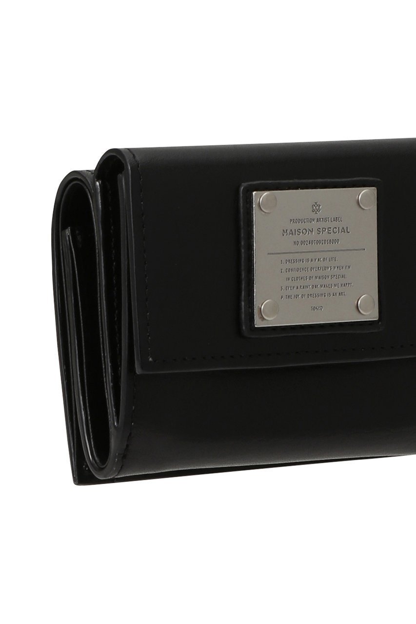 【メゾンスペシャル/MAISON SPECIAL】の【UNISEX】三つ折りウォレット メタルプレートつき 人気、トレンドファッション・服の通販 founy(ファニー) 　ファッション　Fashion　レディースファッション　Fashion for Women　ミニ財布・二つ折り財布　Wallets & Card Cases　ユニセックス　Unisex, Genderless　おすすめ　Recommended / Our Picks　なめらか　Smooth, Silky Texture　ウォレット　Wallet　ギフト プレゼント　Gift / Present　コンパクト　Compact, Small Size　シンプル　Simple, Minimal　フロント　Front, Front Design　プレート　Plate, Dish　ポケット　Pocket, Pocket Detail　メタル　Metal, Metal Parts　エレガント 上品　Elegant　財布　Wallet, Purse　other-5|ID: prp329100004231850 ipo3291000000036880792