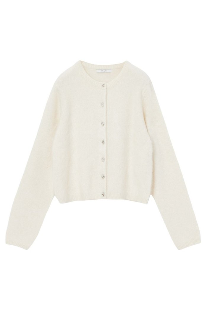 【アナイ/ANAYI】のフラッフィアソート釦ショート カーディガン インテリア・キッズ・メンズ・レディースファッション・服の通販 founy(ファニー) https://founy.com/ ファッション Fashion レディースファッション Fashion for Women トップス・カットソー Cut & Sew Tops ニット Knit Tops & Sweaters カーディガン・羽織り Layered Style Cardigans オレンジ Orange カーディガン Cardigan, Knitwear コンパクト Compact, Small Size ショート Short, Short Length バランス Balance, Style Balance ビジュー Bijou, Jewel-like Accent エレガント 上品 Elegant 人気 Popular, Best Seller 定番 Standard, Basic Item 秋 Autumn |ID: prp329100004233182 ipo3291000000032912032