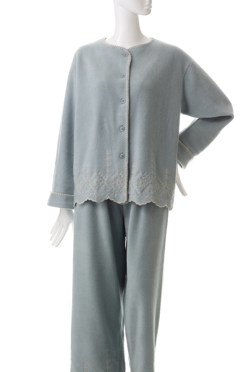 【キッドブルー/KID BLUE】の24フリースエンブトップ 人気、トレンドファッション・服の通販 founy(ファニー) 　ファッション　Fashion　レディースファッション　Fashion for Women　なめらか　Smooth, Silky Texture　パジャマ　Pajamas, Sleepwear　モチーフ　Motif, Design Theme　リラックス　Relax, Relaxed Fit　レース　Lace, Lace Fabric　A/W・秋冬　Autumn/Winter　other-2|ID: prp329100004233205 ipo3291000000032834101