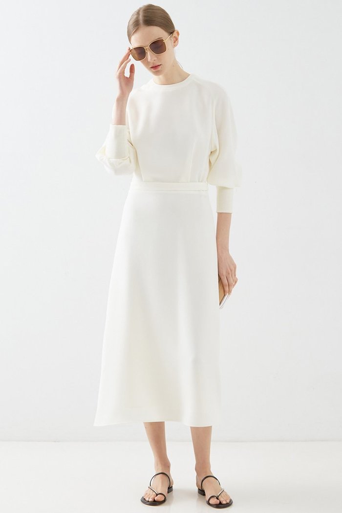 【デザイン ワークス/DESIGN WORKS】のジョーゼットワンピース インテリア・キッズ・メンズ・レディースファッション・服の通販 founy(ファニー) https://founy.com/ ファッション Fashion レディースファッション Fashion for Women ワンピース Dresses チュニック Tunic Tops & Dresses エレガント 上品 Elegant シンプル Simple, Minimal ジョーゼット Georgette, Semi-Sheer Fabric チュニック Tunic, Long Top フレア Flare, Flared ベーシック Basic, Essential ロング Long, Long-Length |ID: prp329100004233213 ipo3291000000032880506