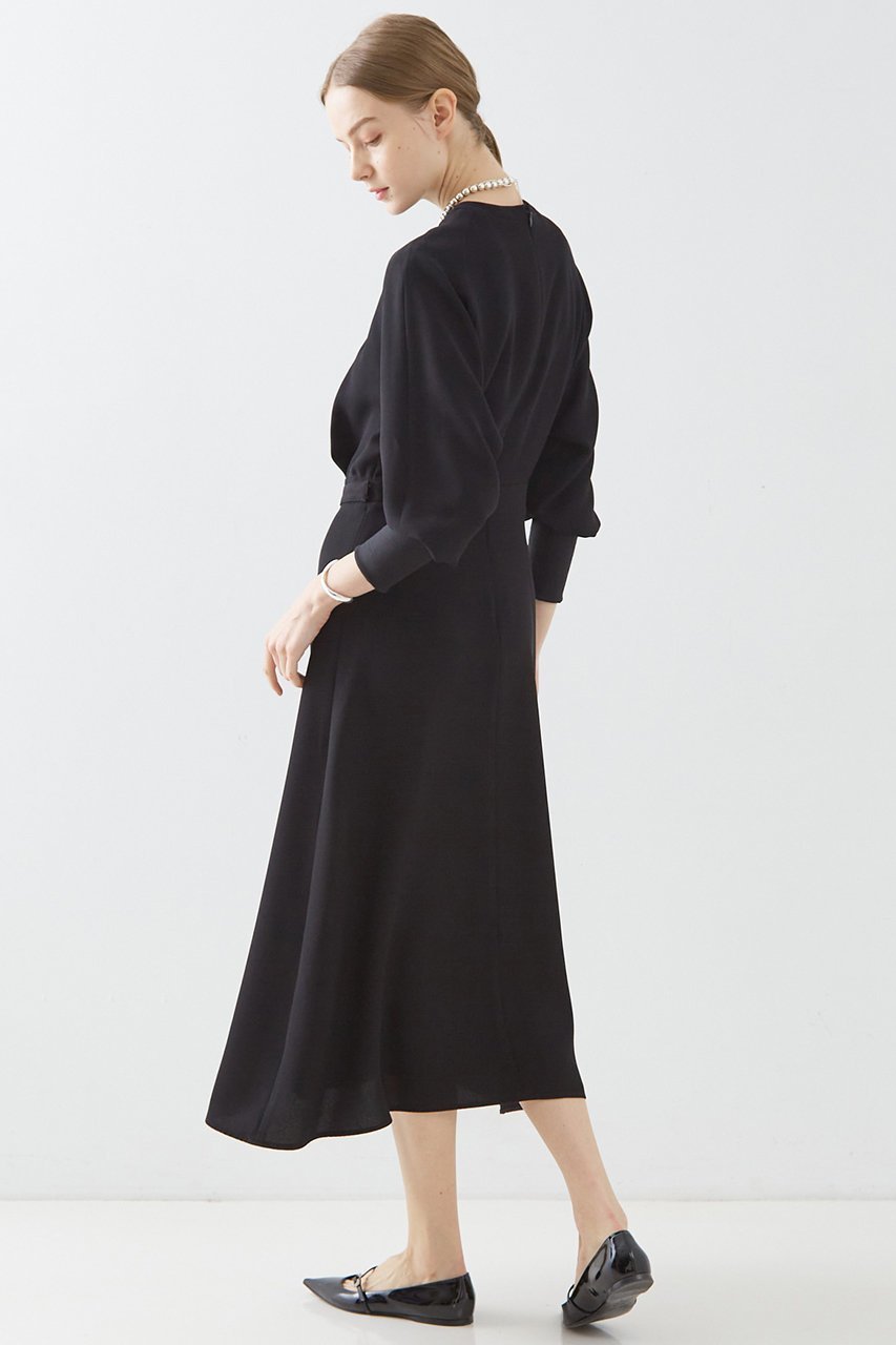 【デザイン ワークス/DESIGN WORKS】のジョーゼットワンピース 人気、トレンドファッション・服の通販 founy(ファニー) 　ファッション　Fashion　レディースファッション　Fashion for Women　ワンピース　Dresses　チュニック　Tunic Tops & Dresses　エレガント 上品　Elegant　シンプル　Simple, Minimal　ジョーゼット　Georgette, Semi-Sheer Fabric　チュニック　Tunic, Long Top　フレア　Flare, Flared　ベーシック　Basic, Essential　ロング　Long, Long-Length　other-3|ID: prp329100004233213 ipo3291000000032880535