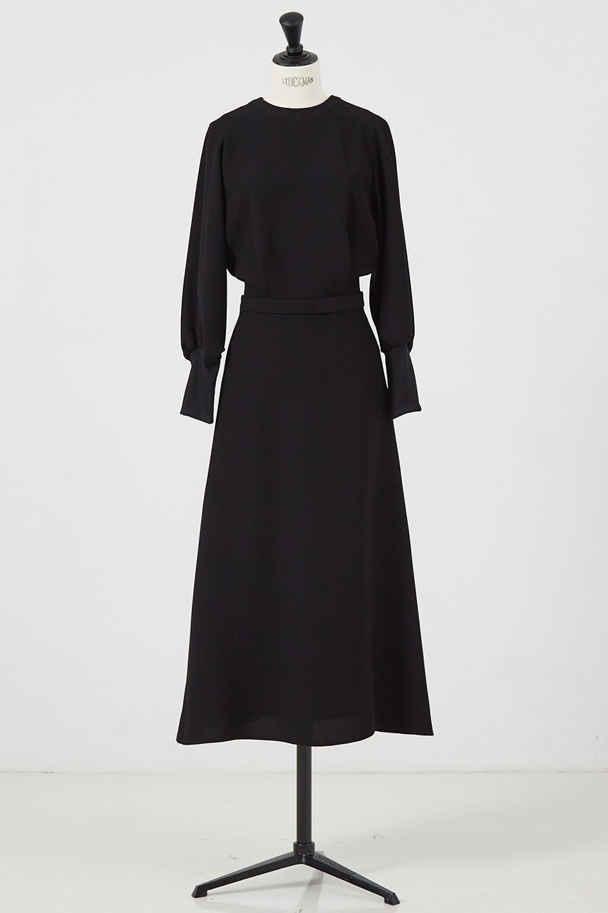 【デザイン ワークス/DESIGN WORKS】のジョーゼットワンピース 人気、トレンドファッション・服の通販 founy(ファニー) 　ファッション　Fashion　レディースファッション　Fashion for Women　ワンピース　Dresses　チュニック　Tunic Tops & Dresses　エレガント 上品　Elegant　シンプル　Simple, Minimal　ジョーゼット　Georgette, Semi-Sheer Fabric　チュニック　Tunic, Long Top　フレア　Flare, Flared　ベーシック　Basic, Essential　ロング　Long, Long-Length　other-4|ID: prp329100004233213 ipo3291000000032880541
