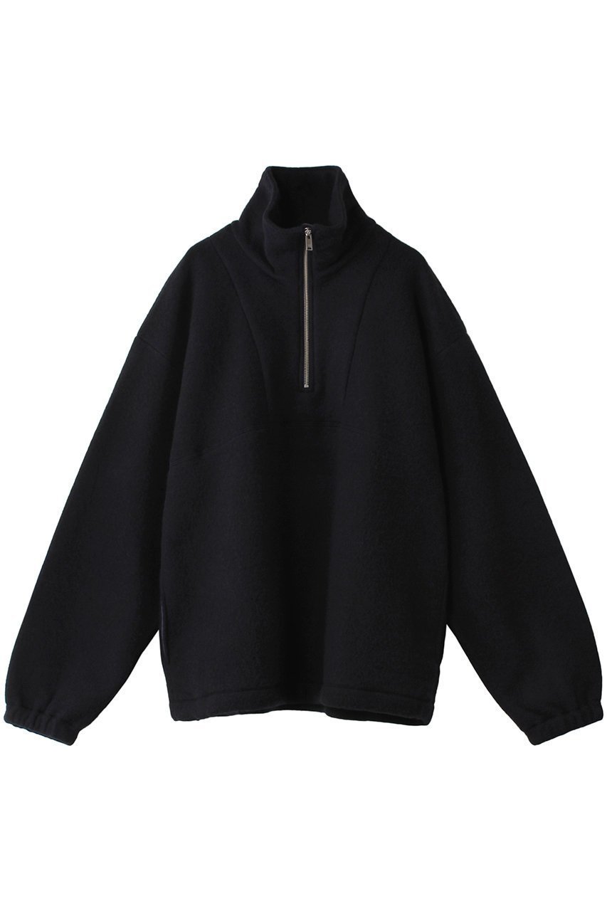 【ヨーク/YOKE / MEN】の【MEN】WOOL FREECE ハーフジッププルオーバー インテリア・キッズ・メンズ・レディースファッション・服の通販 founy(ファニー) 　ファッション　Fashion　メンズファッション　MEN　トップス・カットソー　Tops/Tshirt/Men　ニット　Knit Tops　スラックス　Slacks　ハイネック　High Neck　バランス　Balance　ワイド　Wide　今季　This Season　NEW・新作・新着・新入荷　New Arrivals　ネイビー|ID: prp329100004233239 ipo3291000000029340048