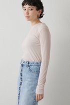 【ウィムガゼット/Whim Gazette】のシアーフライスクルーネックプルオーバー 人気、トレンドファッション・服の通販 founy(ファニー) ファッション Fashion レディースファッション Fashion for Women トップス・カットソー Cut & Sew Tops シャツ・ブラウス・オフィスカジュアル Elegant Blouses & Button-Ups ロングTシャツ・Tシャツ Longline T-Shirts & Tees カジュアルプルオーバー・ニットトップス Pullovers & Knit Tops / Casual Pullovers カットソー・ベーシックTシャツ Cut-and-Sewn Tops / Stretch Tees & Basics インナー Innerwear コンパクト Compact, Small Size シアー Sheer, See-Through シンプル Simple, Minimal ジャケット Jacket, Outerwear スウェット / スエット Sweatshirt, Sweatwear スタンダード Standard, Basic スリーブ Sleeve, Long Sleeve / Short Sleeve ビスチェ Bustier, Corset Top フィット Fit, Slim Fit ベスト Vest, Waistcoat ロング Long, Long-Length エレガント 上品 Elegant thumbnail ピンクベージュ|ID: prp329100004233256 ipo3291000000032888434