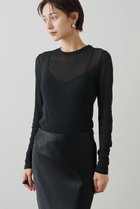 【ウィムガゼット/Whim Gazette】のシアーフライスクルーネックプルオーバー 人気、トレンドファッション・服の通販 founy(ファニー) ファッション Fashion レディースファッション Fashion for Women トップス・カットソー Cut & Sew Tops シャツ・ブラウス・オフィスカジュアル Elegant Blouses & Button-Ups ロングTシャツ・Tシャツ Longline T-Shirts & Tees カジュアルプルオーバー・ニットトップス Pullovers & Knit Tops / Casual Pullovers カットソー・ベーシックTシャツ Cut-and-Sewn Tops / Stretch Tees & Basics インナー Innerwear コンパクト Compact, Small Size シアー Sheer, See-Through シンプル Simple, Minimal ジャケット Jacket, Outerwear スウェット / スエット Sweatshirt, Sweatwear スタンダード Standard, Basic スリーブ Sleeve, Long Sleeve / Short Sleeve ビスチェ Bustier, Corset Top フィット Fit, Slim Fit ベスト Vest, Waistcoat ロング Long, Long-Length エレガント 上品 Elegant thumbnail ブラック|ID: prp329100004233256 ipo3291000000032888438