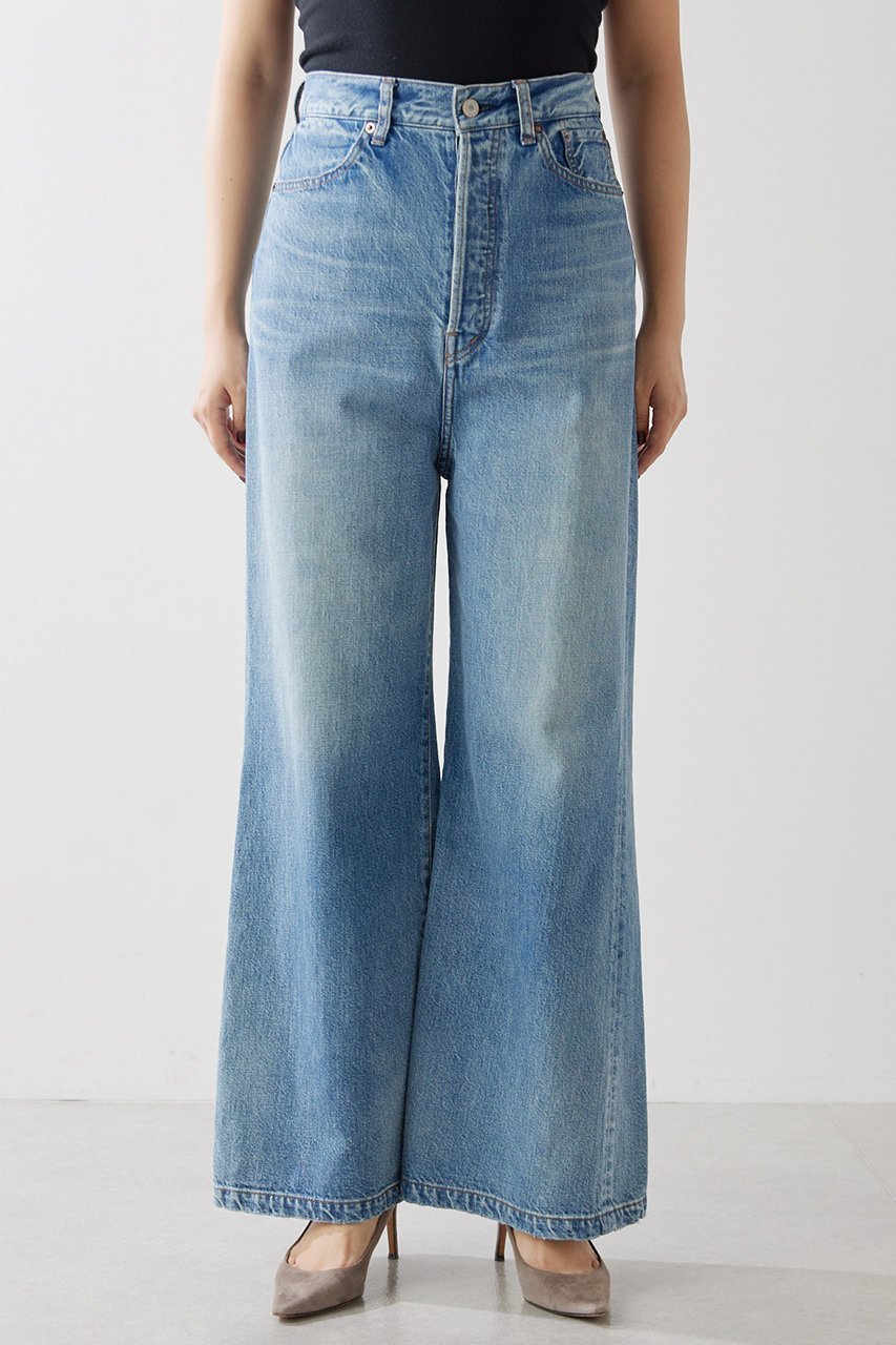 【ウィムガゼット/Whim Gazette】のワイドフレアデニムパンツ 人気、トレンドファッション・服の通販 founy(ファニー) 　ファッション　Fashion　レディースファッション　Fashion for Women　パンツ　Pants & Trousers　デニムパンツ・ジーンズ・美脚デニム　Denim Jeans & Pants　デニム　Denim, Jeans Material　トレンド　Trend, Trending Now　ルーズ　Loose, Oversized　ワイド　Wide, Wide Fit　ヴィンテージ　Vintage Style　エレガント 上品　Elegant　other-5|ID: prp329100004233258 ipo3291000000035724638