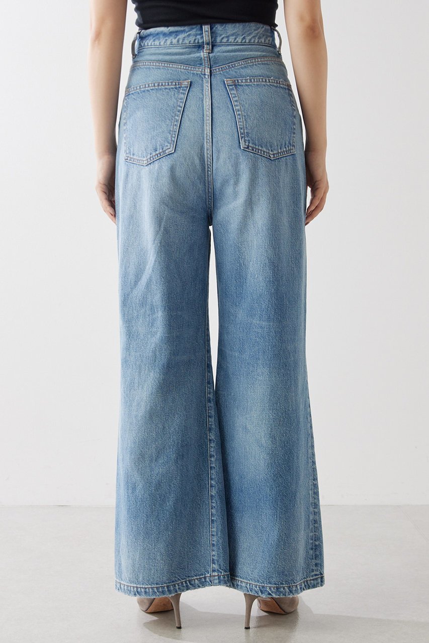 【ウィムガゼット/Whim Gazette】のワイドフレアデニムパンツ 人気、トレンドファッション・服の通販 founy(ファニー) 　ファッション　Fashion　レディースファッション　Fashion for Women　パンツ　Pants & Trousers　デニムパンツ・ジーンズ・美脚デニム　Denim Jeans & Pants　デニム　Denim, Jeans Material　トレンド　Trend, Trending Now　ルーズ　Loose, Oversized　ワイド　Wide, Wide Fit　ヴィンテージ　Vintage Style　エレガント 上品　Elegant　other-7|ID: prp329100004233258 ipo3291000000035724640