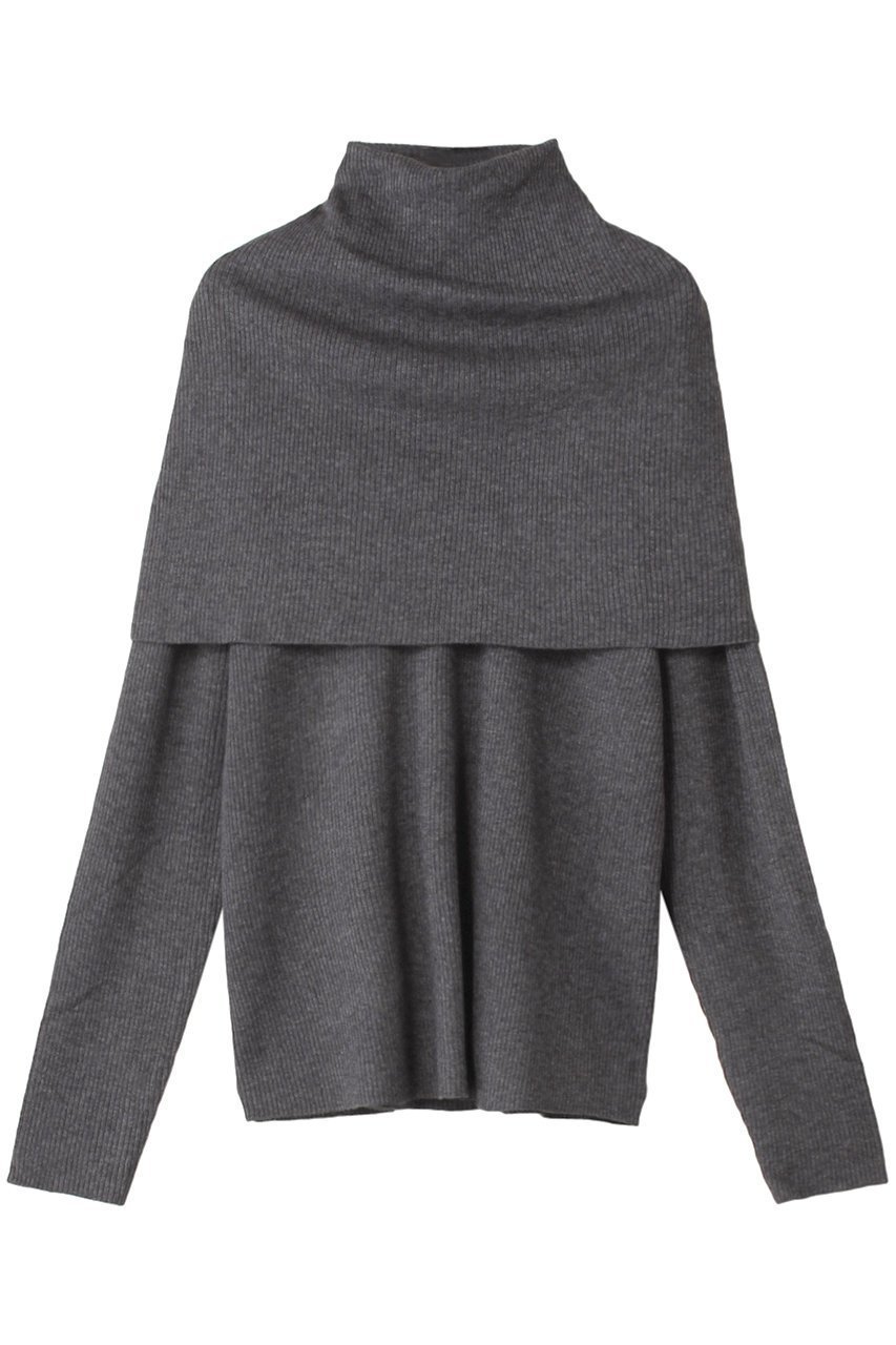 【ミズイロ インド/mizuiro ind】のcape collar rib P/O プルオーバー インテリア・キッズ・メンズ・レディースファッション・服の通販 founy(ファニー) 　ファッション　Fashion　レディースファッション　Fashion for Women　トップス・カットソー　Cut & Sew Tops　ニット　Knit Tops & Sweaters　カジュアルプルオーバー・ニットトップス　Pullovers & Knit Tops / Casual Pullovers　シンプル　Simple, Minimal　フィット　Fit, Slim Fit　gray|ID: prp329100004233268 ipo3291000000035655850