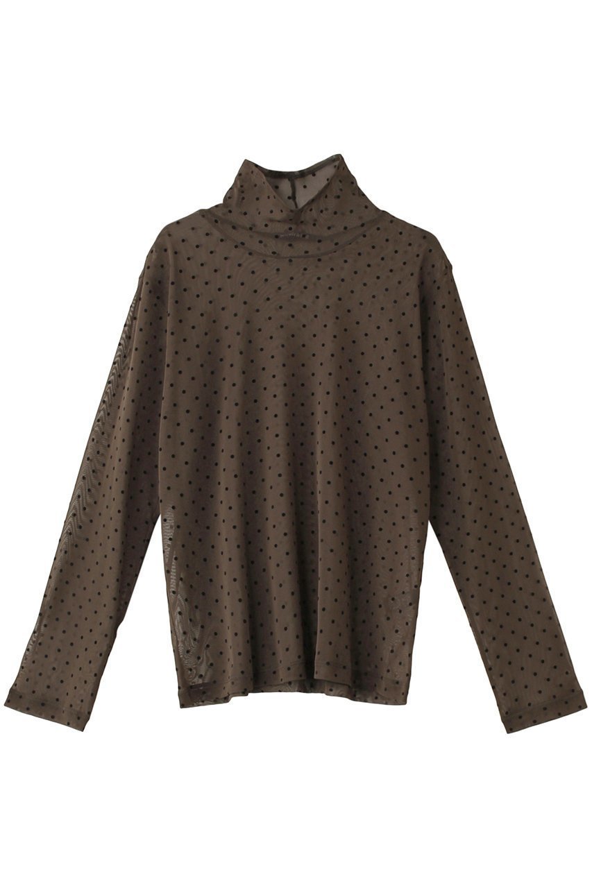 【ミズイロ インド/mizuiro ind】のmesh dots high neck P/O プルオーバー 人気、トレンドファッション・服の通販 founy(ファニー) 　ファッション　Fashion　レディースファッション　WOMEN　トップス・カットソー　Tops/Tshirt　シャツ/ブラウス　Shirts/Blouses　プルオーバー　Pullover　シアー　Sheer　スリーブ　Sleeve　チュール　Tulle　ドット　Dot　ハイネック　High Neck　パーティ　Party　ビスチェ　Bustier　フェミニン　Feminine　ロング　Long　NEW・新作・新着・新入荷　New Arrivals　 other-1|ID: prp329100004233269 ipo3291000000029340146