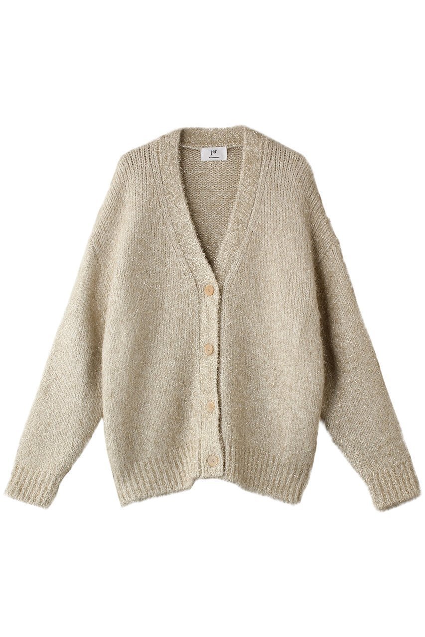 【プルミエ アロンディスモン/1er Arrondissement】のラメシャギーカーディガン インテリア・キッズ・メンズ・レディースファッション・服の通販 founy(ファニー) 　ファッション　Fashion　レディースファッション　Fashion for Women　トップス・カットソー　Cut & Sew Tops　ニット　Knit Tops & Sweaters　カーディガン・羽織り　Layered Style Cardigans　カーディガン　Cardigan, Knitwear　トレンド　Trend, Trending Now　ファブリック　Fabric, Textile　ゴールド|ID: prp329100004233274 ipo3291000000035623449