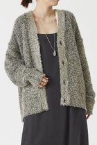 【プルミエ アロンディスモン/1er Arrondissement】のラメシャギーカーディガン ブラック|ID: prp329100004233274 ipo3291000000035623451