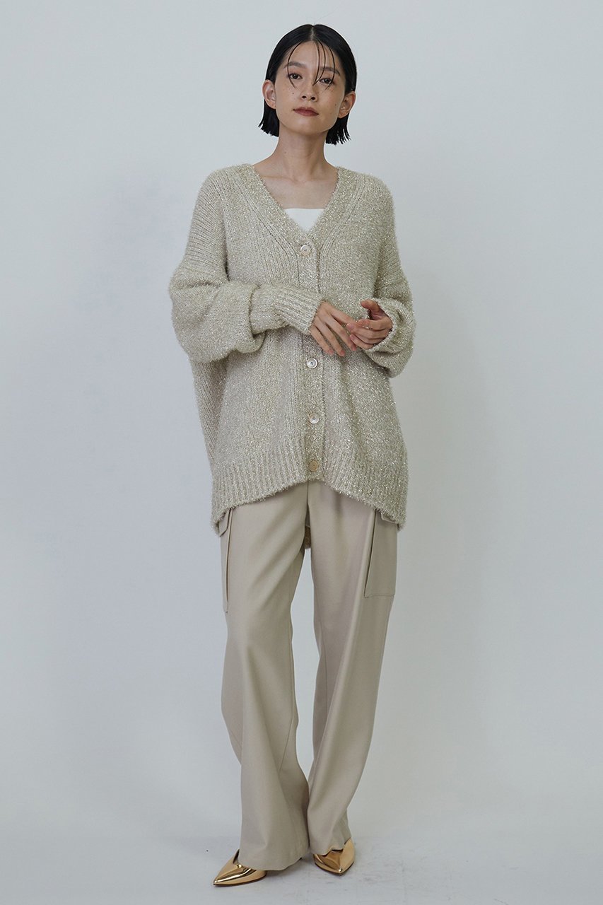 【プルミエ アロンディスモン/1er Arrondissement】のラメシャギーカーディガン 人気、トレンドファッション・服の通販 founy(ファニー) 　ファッション　Fashion　レディースファッション　Fashion for Women　トップス・カットソー　Cut & Sew Tops　ニット　Knit Tops & Sweaters　カーディガン・羽織り　Layered Style Cardigans　カーディガン　Cardigan, Knitwear　トレンド　Trend, Trending Now　ファブリック　Fabric, Textile　other-7|ID: prp329100004233274 ipo3291000000035623462