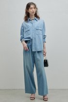 【ガリャルダガランテ/GALLARDAGALANTE】のデニムシャツ 人気、トレンドファッション・服の通販 founy(ファニー) ファッション Fashion レディースファッション Fashion for Women トップス・カットソー Cut & Sew Tops シャツ・ブラウス・オフィスカジュアル Elegant Blouses & Button-Ups スリーブ Sleeve, Long Sleeve / Short Sleeve デニム Denim, Jeans Material ロング Long, Long-Length thumbnail サックスブルー|ID: prp329100004234465 ipo3291000000032850953